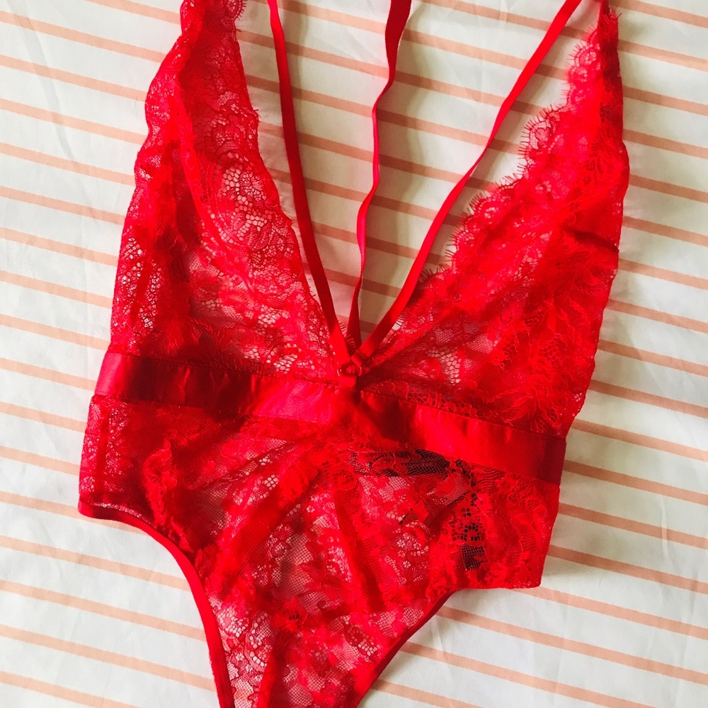 VICTORIA SECRET RED ONE PIECE